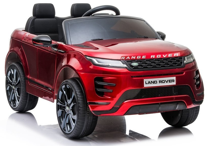 Elektrické autíčko Range Rover Evoque, červené, 12 V, pre deti, s diaľkovým ovládaním, LEAN Toys