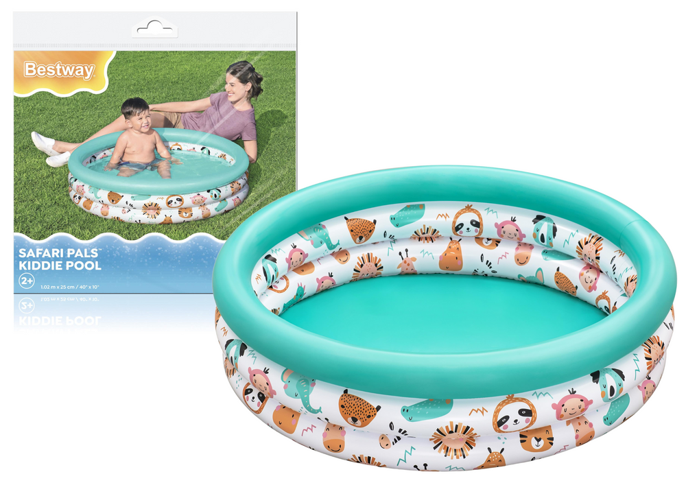 Nafukovací bazén pro děti Zvířátka Bestway 102 cm - 100 litrů s měkkými stěnami