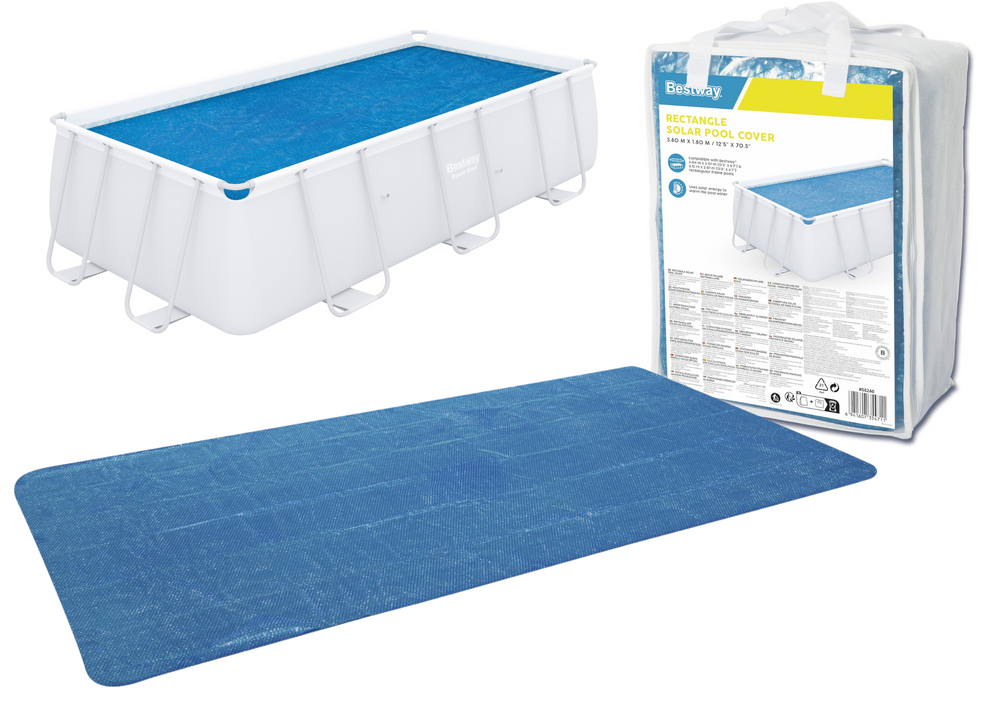 Solární plachta na bazén Bestway 404 × 201 cm — Celkový pohled