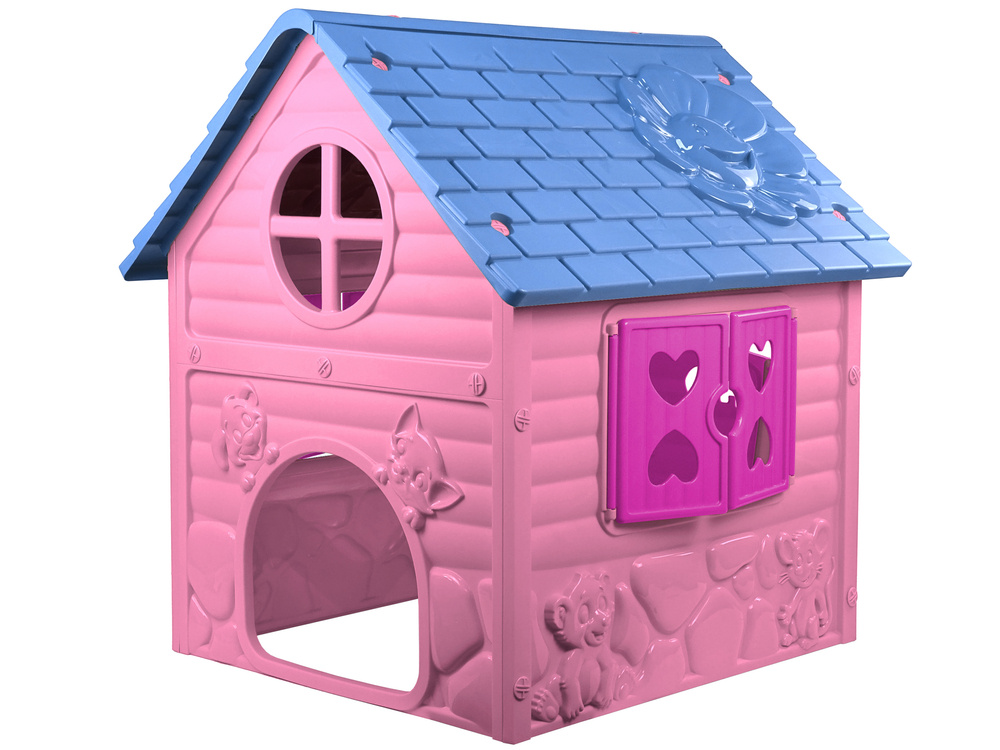 Dětský Zahradní Domek 456 Růžový LEAN Toys 24 m+ 20 cm 110 x 80 cm — Detail