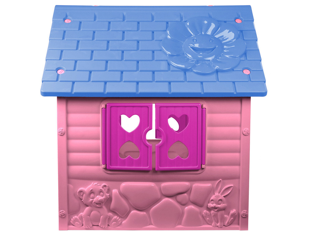 Dětský Zahradní Domek 456 Růžový LEAN Toys 24 m+ 20 cm 110 x 80 cm — V provozu