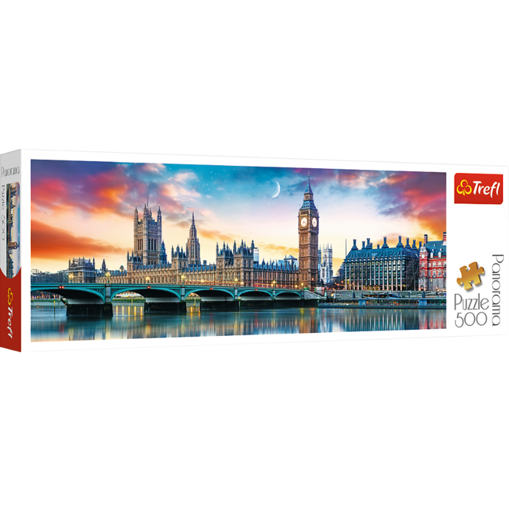 Trefl panoramatické puzzle 500 dílků – Big Ben a Westminsterský palác, Londýn 29507