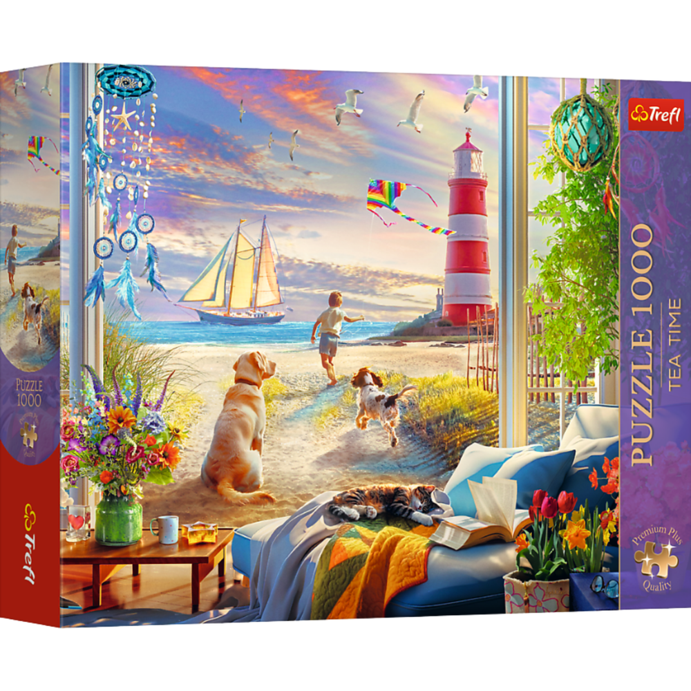 Trefl Tea Time: Letný vánok – puzzle 1000 dielov Premium Plus (12115)