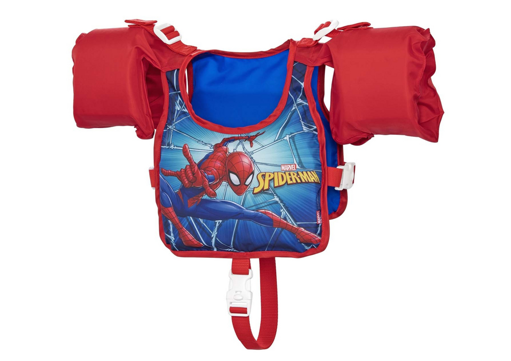 Plávacia vesta Spider-Man Bestway 98795 – nastaviteľná pre deti 3–6 rokov, nosnosť 30 kg s UV ochranou