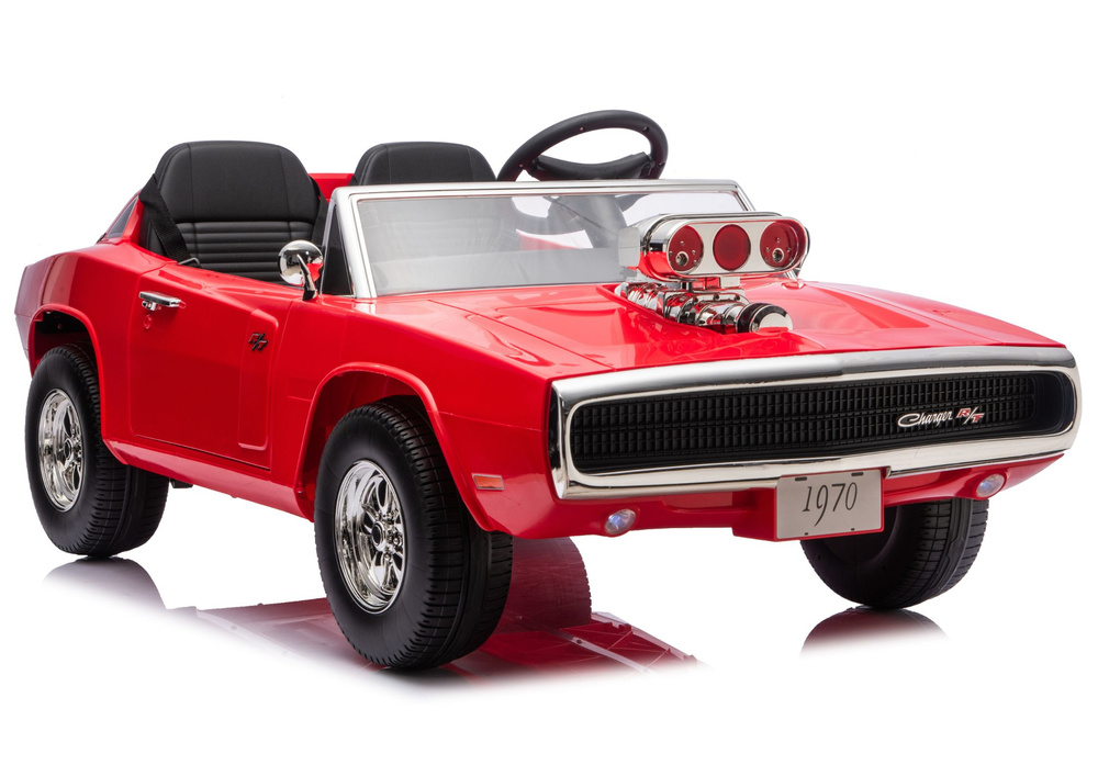 Detské elektrické auto Dodge Charger R/T DLS-K12, 24 V/7 Ah, 2×200 W, červené – LEAN Toys