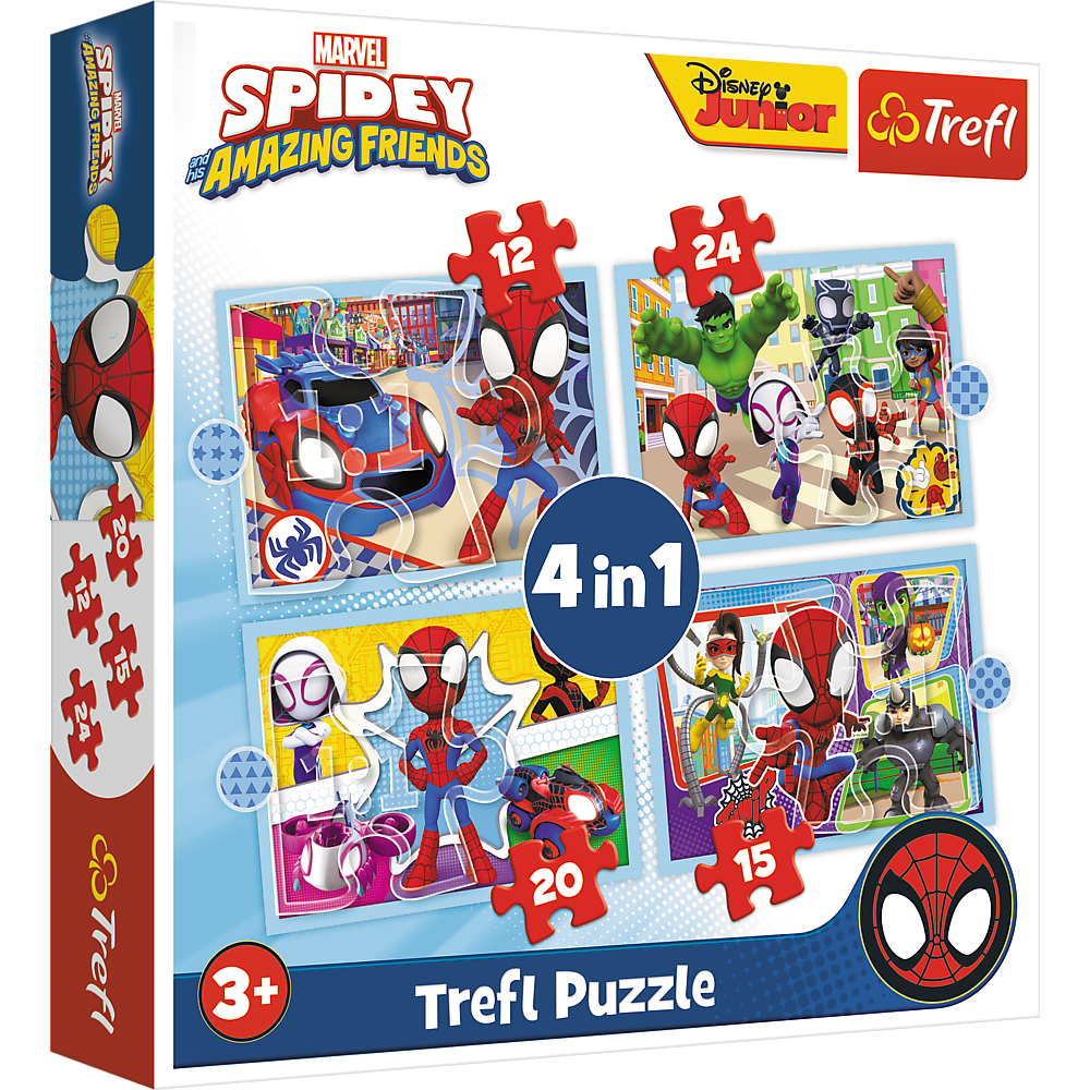 Puzzle 4v1 (12, 15, 20, 24 dílů) – Trefl Puzzle — Celkový pohled