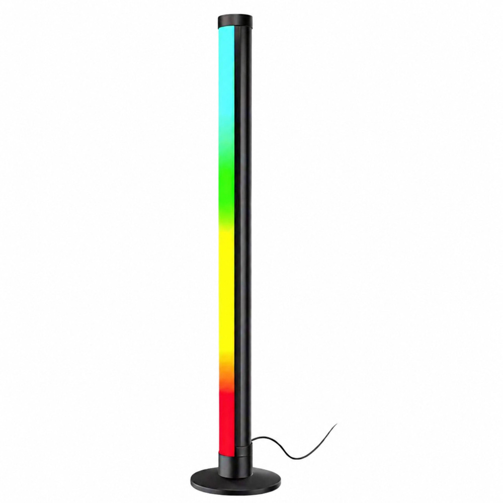 Rohová LED lampa LEAN 90 cm, RGB, ovládání aplikací a dálkově, hudební režim — Hračka v provozu