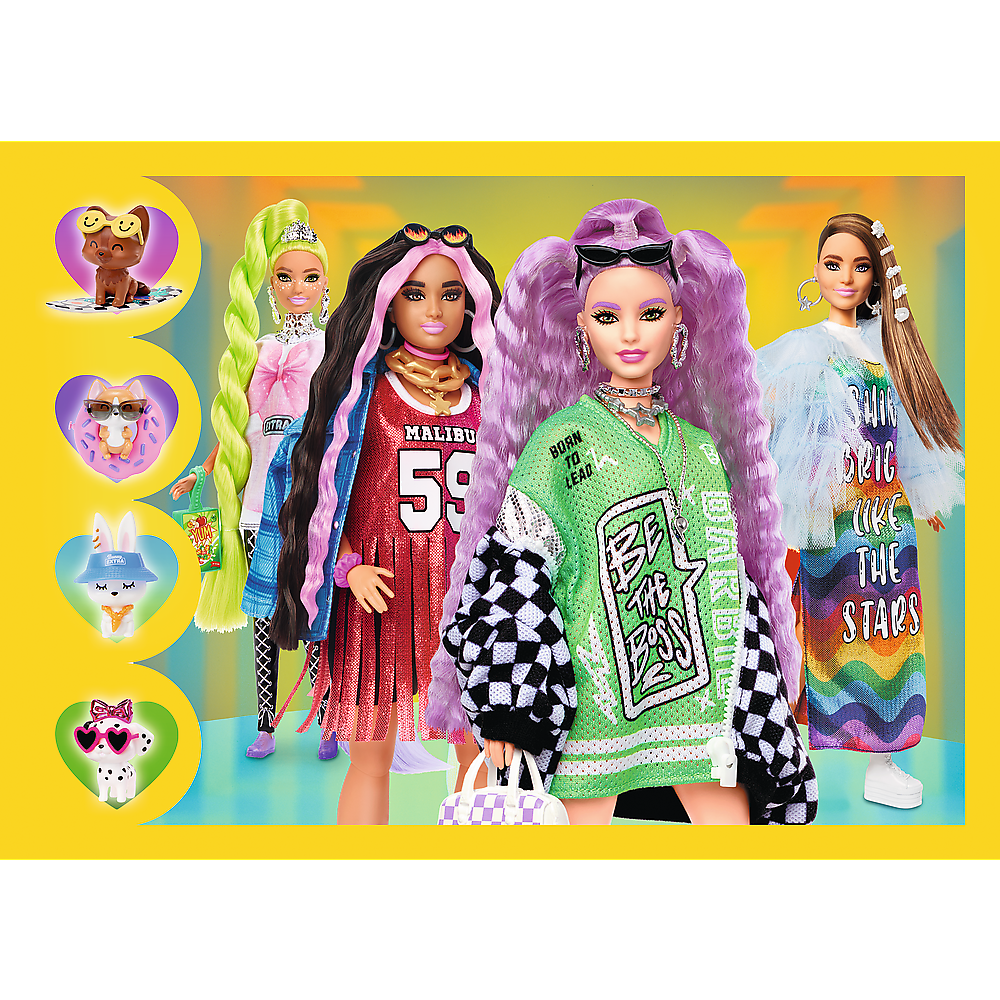 Puzzle 4v1 Veselý svět Barbie / Trefl Puzzle — V provozu
