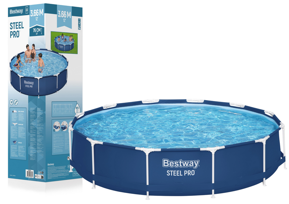 Bazén s ocelovým rámem 366 x 76 cm Bestway 56706 — Celkový pohled