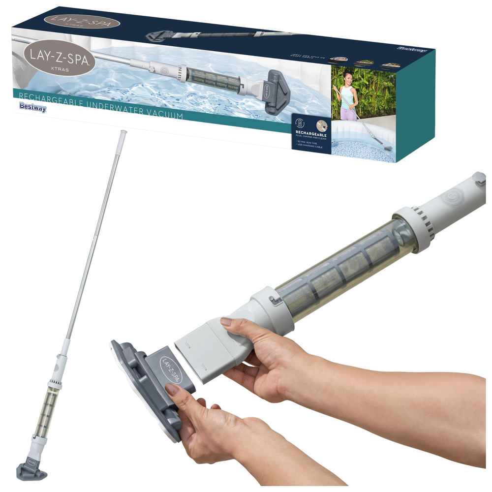 Bezdrátový akumulátorový vysavač do bazénu a vířivky Bestway 60327, USB nabíjení