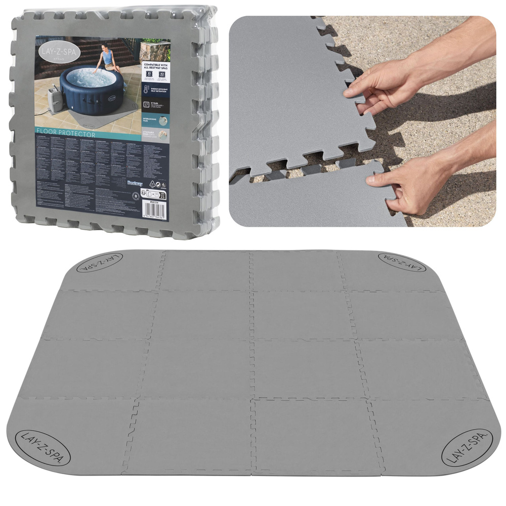 Bestway Lay‑Z‑Spa 60334 penová podložka pod vírivku/SPA 196×196 cm (17 dielov)