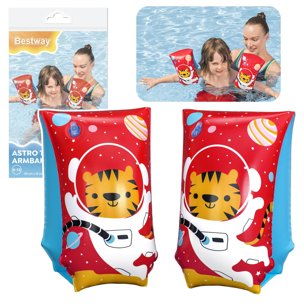 Dětské plavecké rukávky Bestway Tygr astronaut 32102, 3–6 let (18–30 kg)