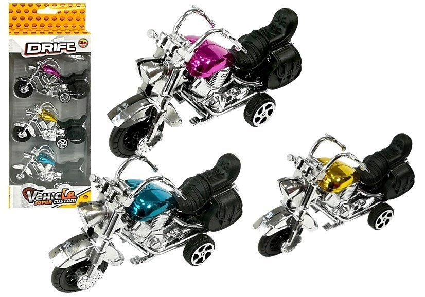 Sada Tří Motocyklů Frikční Modely