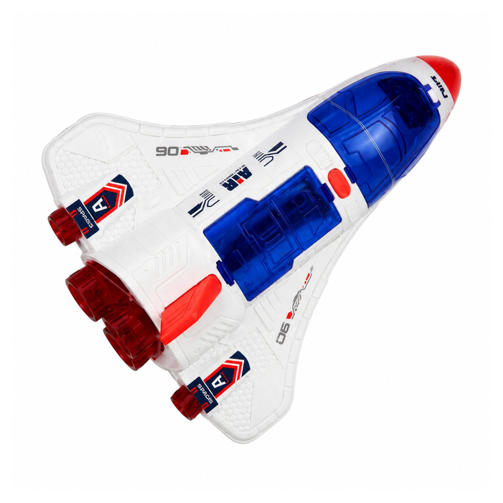 Kosmická sada UFO, raketoplán a vozítko astronautů LEAN TOYS 50 cm — Celkový pohled