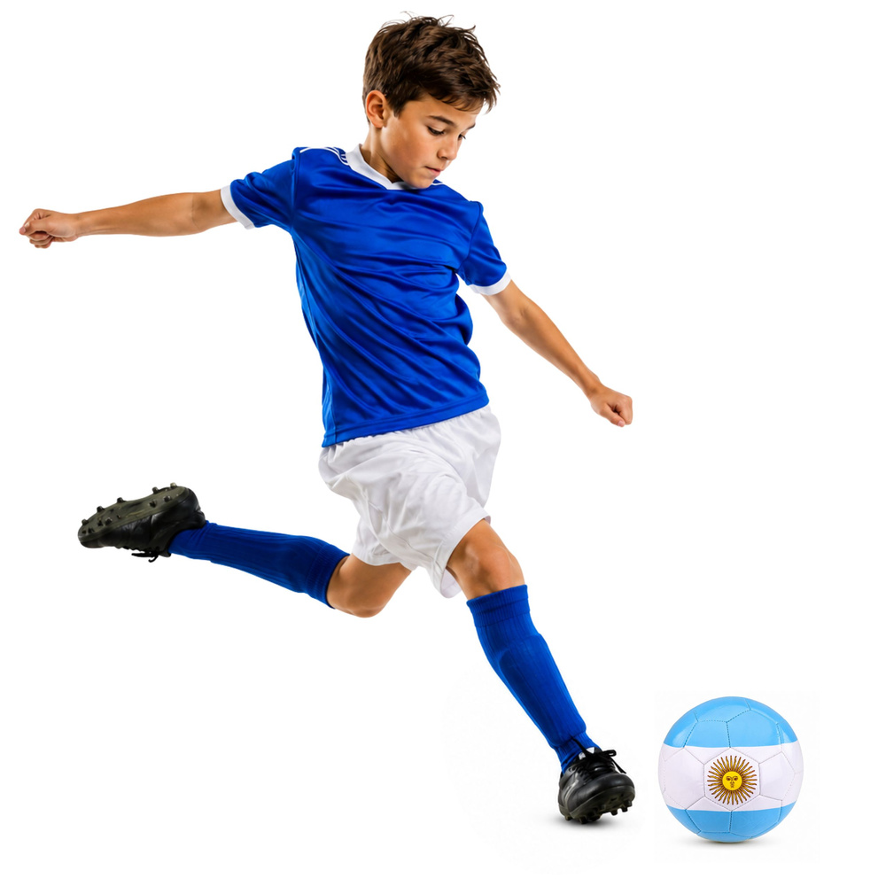 Fotbalový míč LEAN Toys Argentína r.5 22 cm — Fotbalový míč