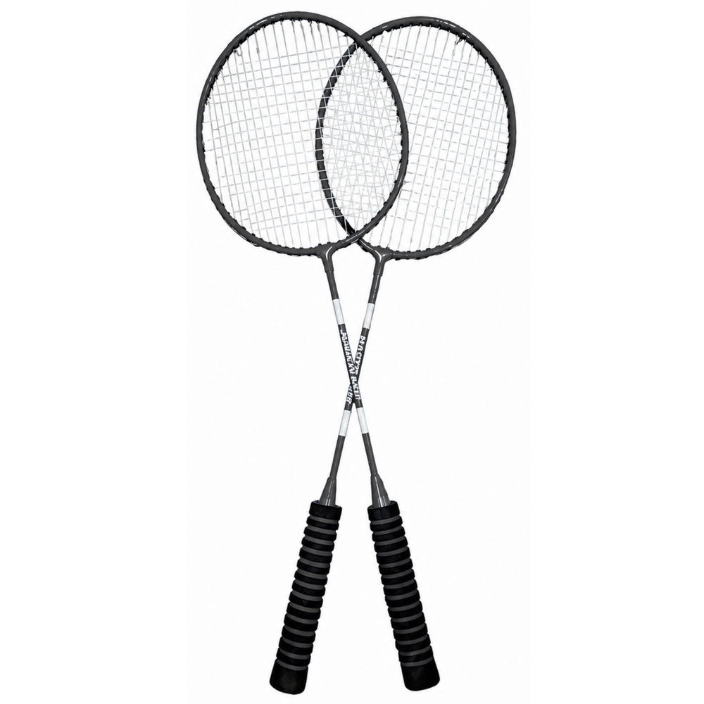 Sada na badminton se 2 raketami, 3 míčky a taškou — Detail raketky