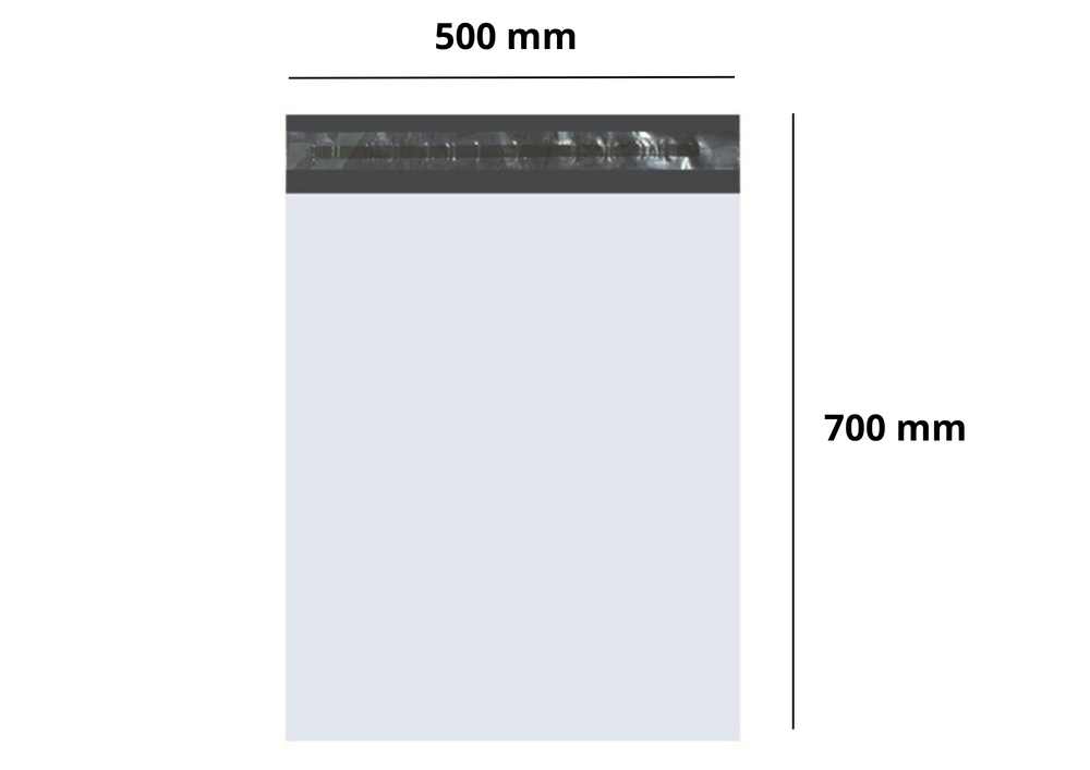 Kurýrní obálky LEAN 100 ks 500x700 mm — Balíček obálek