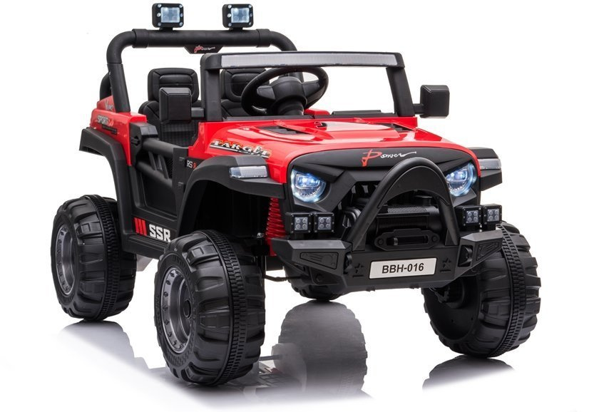 Elektromobil na akumulátor LEAN CARS BBH-016 červený – Li-Ion batéria, pre deti vo veku 3–6 rokov