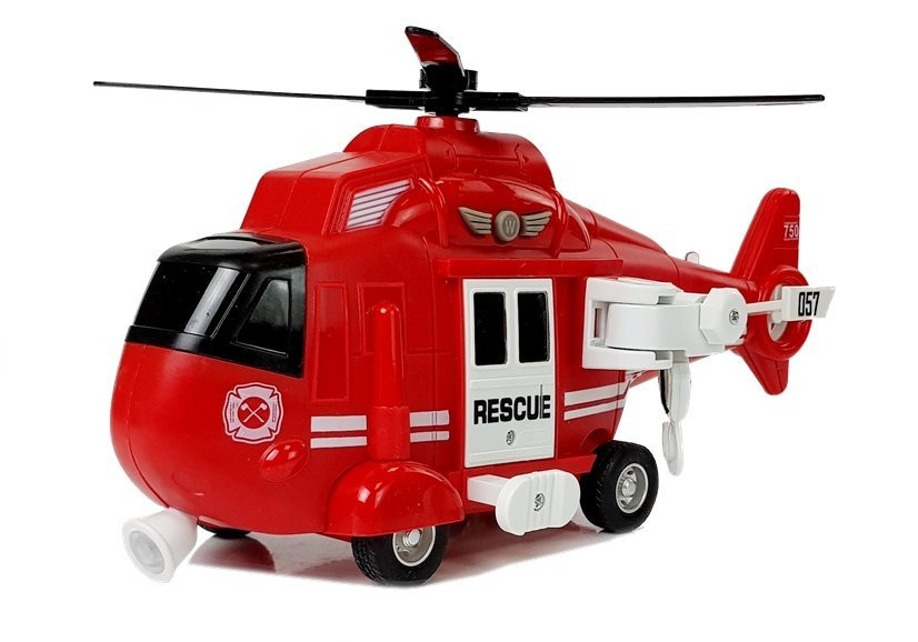 Záchranná helikoptéra Hasiči 1:16 Hák Zvuk Světla — Detail