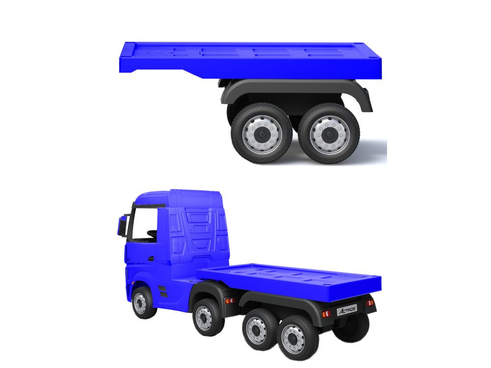 Príves pre akumulátorové vozidlo HL358 Mercedes Scania Actros modrý LEAN CARS