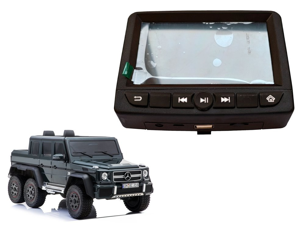 LCD panel MP4 12 V pre detské elektrické autíčko Mercedes G63 SX1888 – originálny náhradný diel LEAN CARS