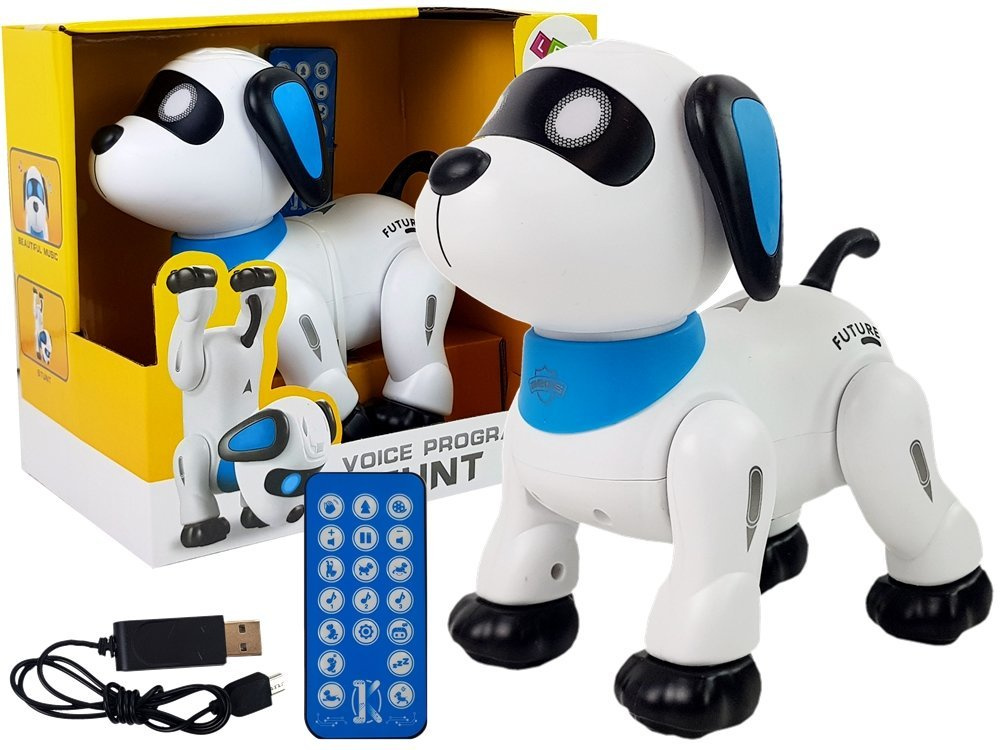 Robot pes LEAN Toys – hlasově ovládaný, tančí, štěká, poslouchá příkazy (22 x 21 x 15 cm) — pohled 2