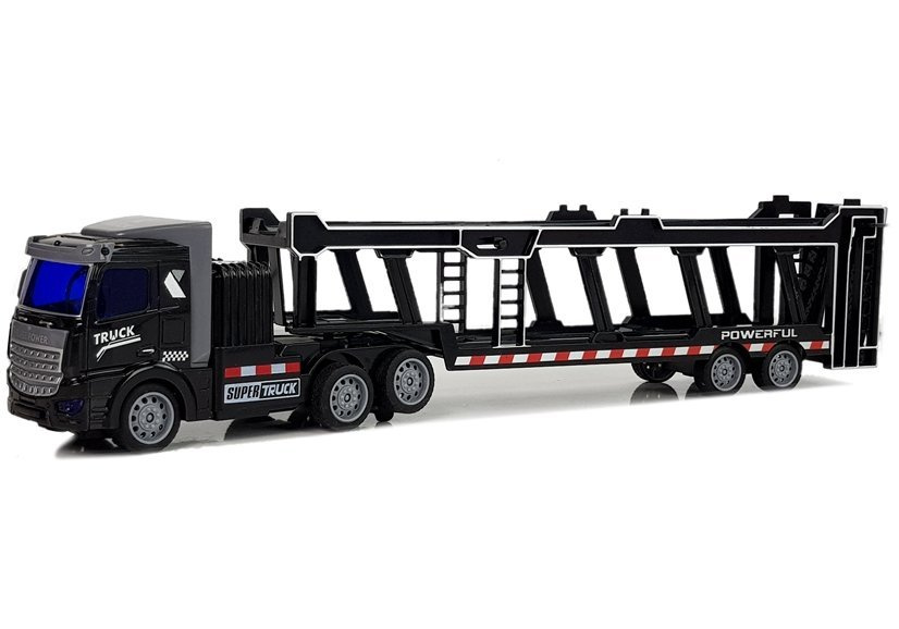 Dálkově řízená přepravní souprava LEAN Toys 36 cm se světelnými efekty — V provozu