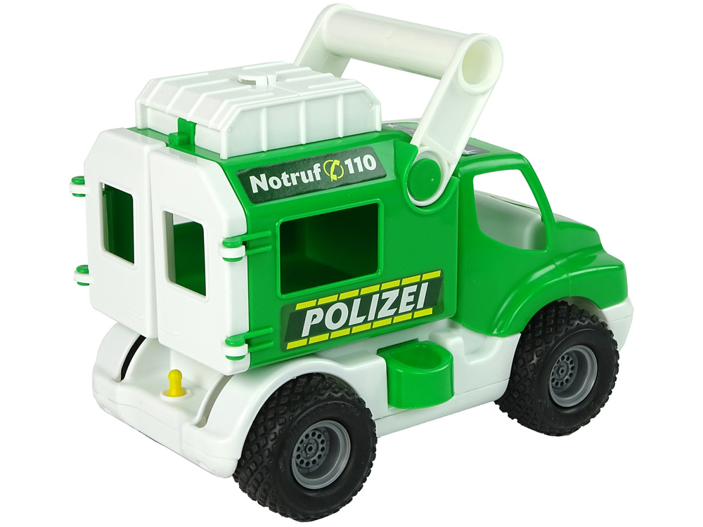 Auto policie ConsTruck zelené LEAN Toys 12m+ — V provozu