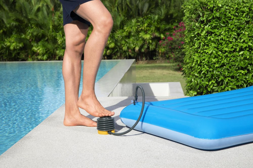 Nožná pumpy pístová Bestway 13 cm pre nafukovacie predmety s vymieňateľnými koncovkami