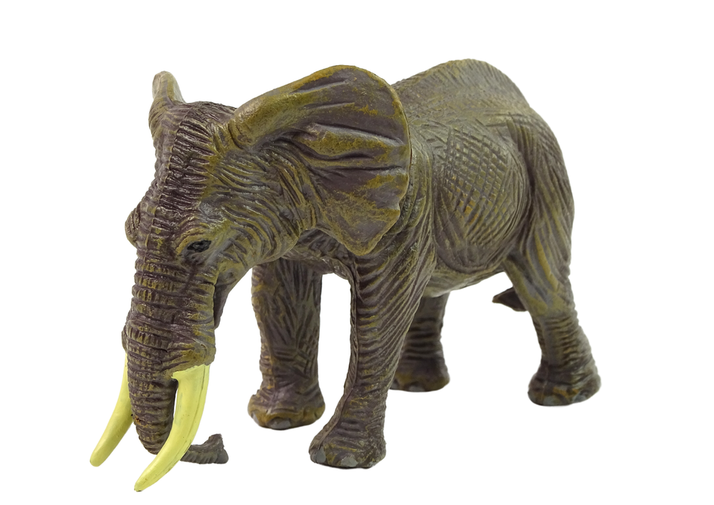 Velká Sběratelská Figurína Slon Zvířata Světa LEAN Toys 3+ 293 g — Detail