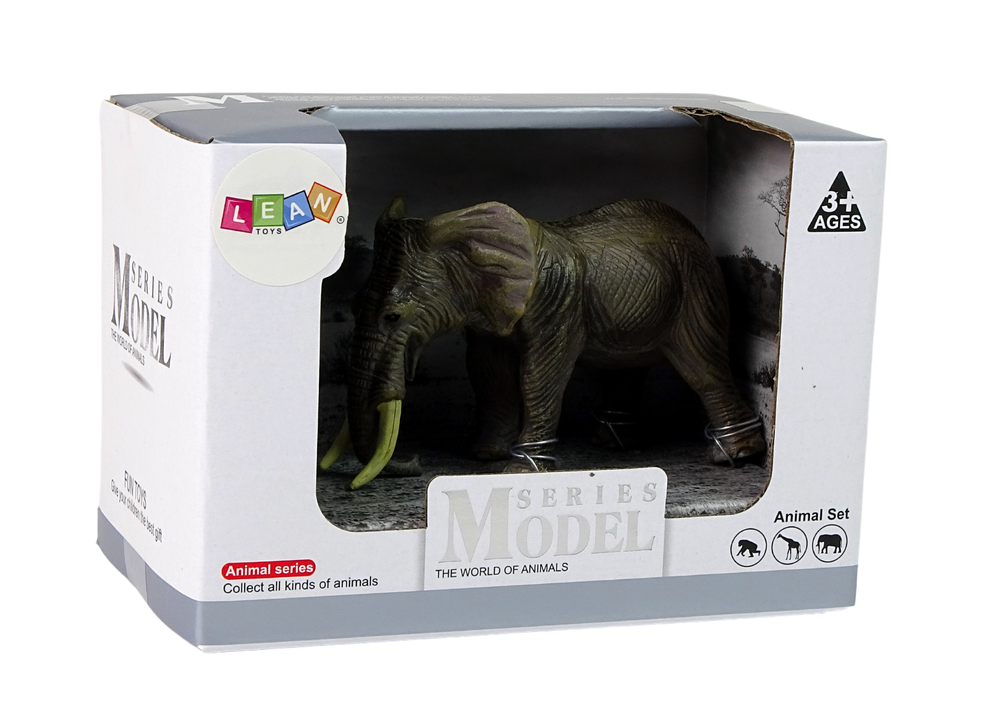 Velká Sběratelská Figurína Slon Zvířata Světa LEAN Toys 3+ 293 g — V provozu