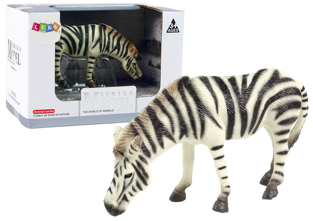 Sběratelská figurka Zebra LEAN Toys 12 cm - Zvířata světa pro děti 3+ let