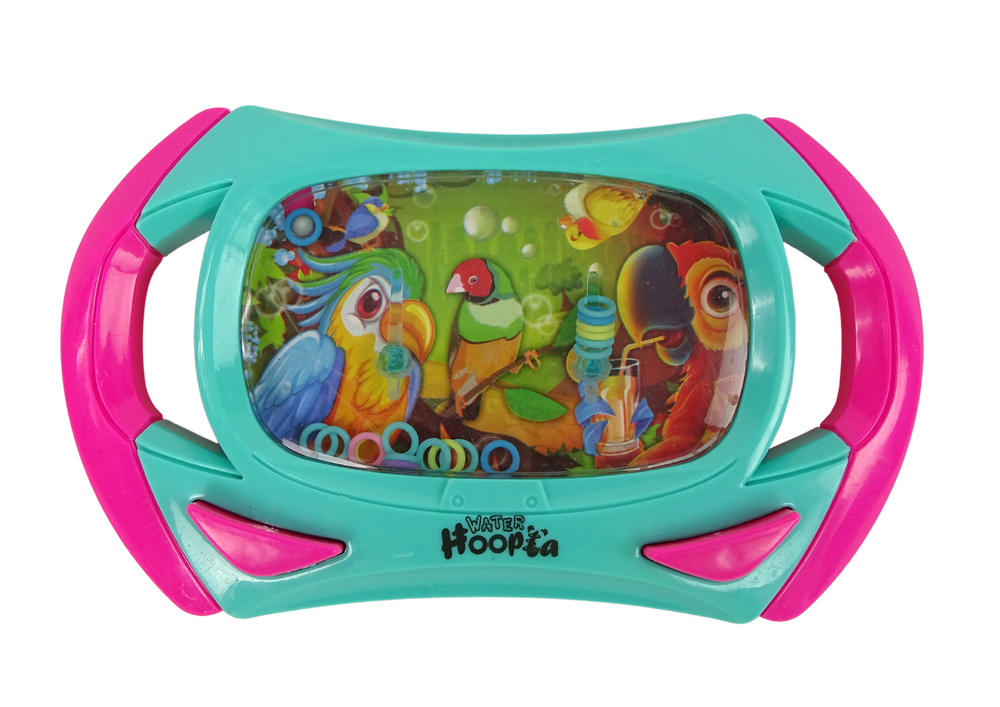 Vodní dovednostní hra Papoušci Konzole LEAN Toys zelená - interaktivní hračka pro rozvoj logiky