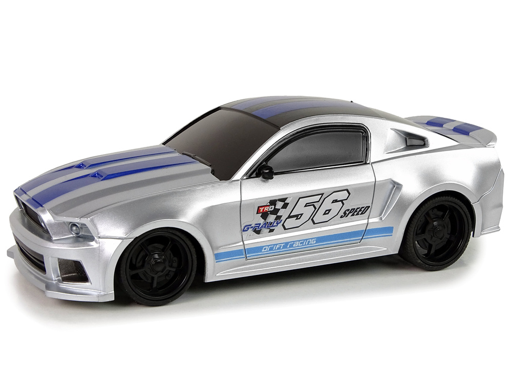 Rychlé Sportovní Auto s Dálkovým Ovládáním Speed King 1:24 LEAN Toys - Stříbrné RC Auto pro Děti od 6 let