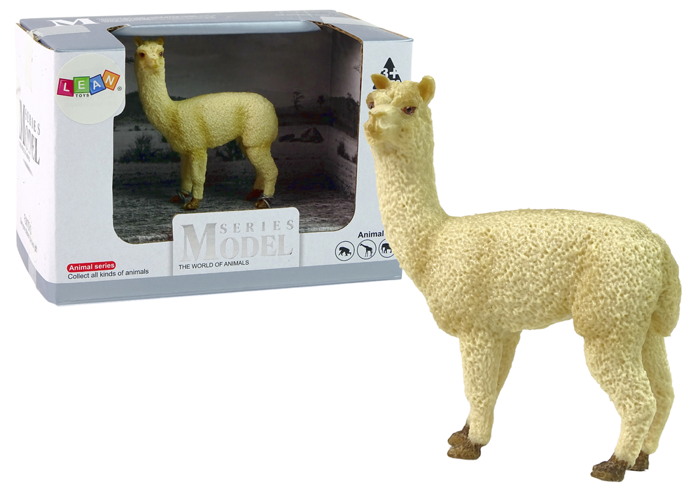 Kolekcionářská figurka Dospělá Lama LEAN Toys 8cm - certifikovaná gumová hračka pro děti od 3 let