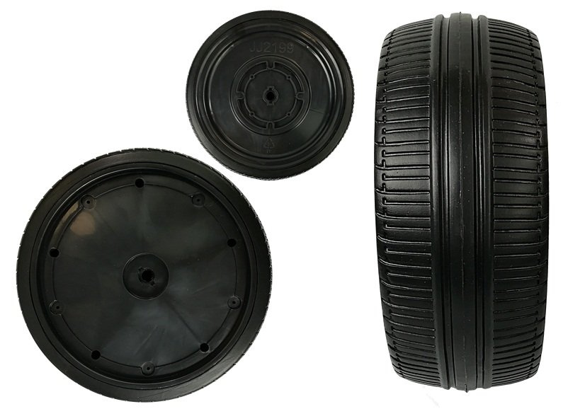 Náhradné koleso EVA pre elektrické BMW X6 JJ2199 – priemer 25 cm, šírka 10 cm, tichý chod