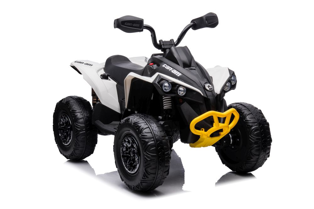 Elektrická štvorkoleska CAN-AM Renegade biela LEAN CARS 12V pre deti od 3 rokov