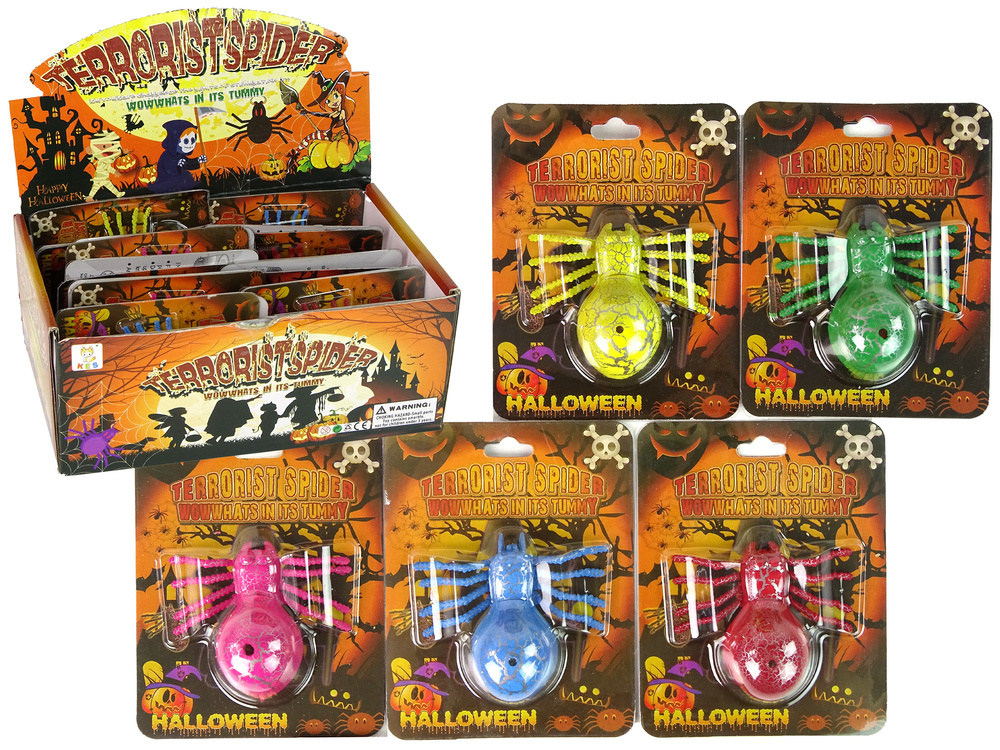 Rostoucí pavouk s červy 7 cm LEAN Toys 3+ let — Celkový pohled