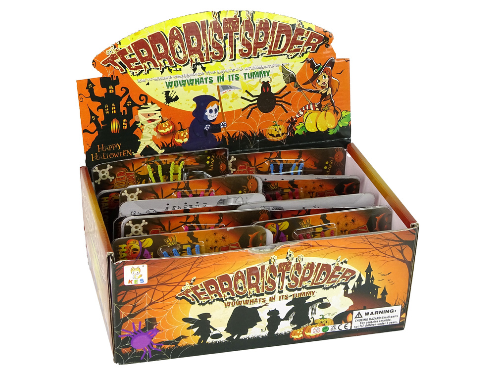 Rostoucí pavouk s červy 7 cm LEAN Toys 3+ let — V provozu