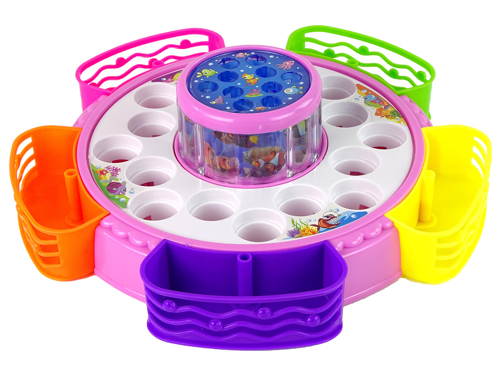 Dovednostní hra LEAN Toys Rybolov Růžová pro děti od 3 let — Detail