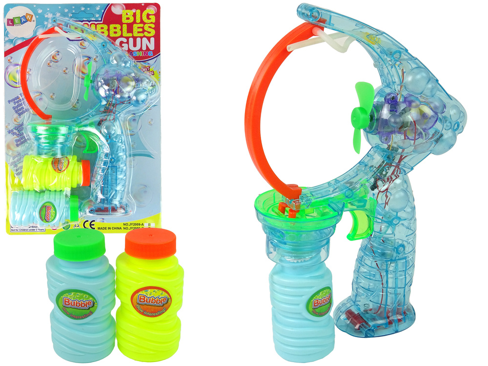 Pistole na bubliny LEAN Toys 24 cm se světly a zvuky - zábavná hračka pro děti