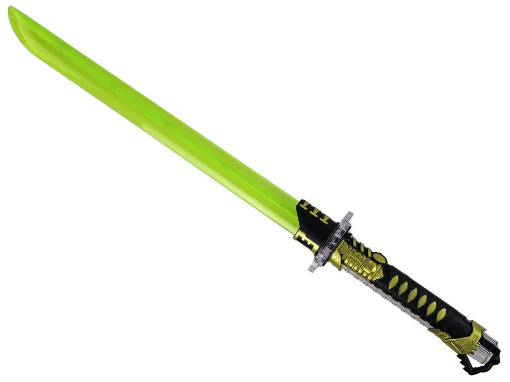 Dětský samurajský meč svítící žlutý LEAN Toys s bezpečným designem od 3 let