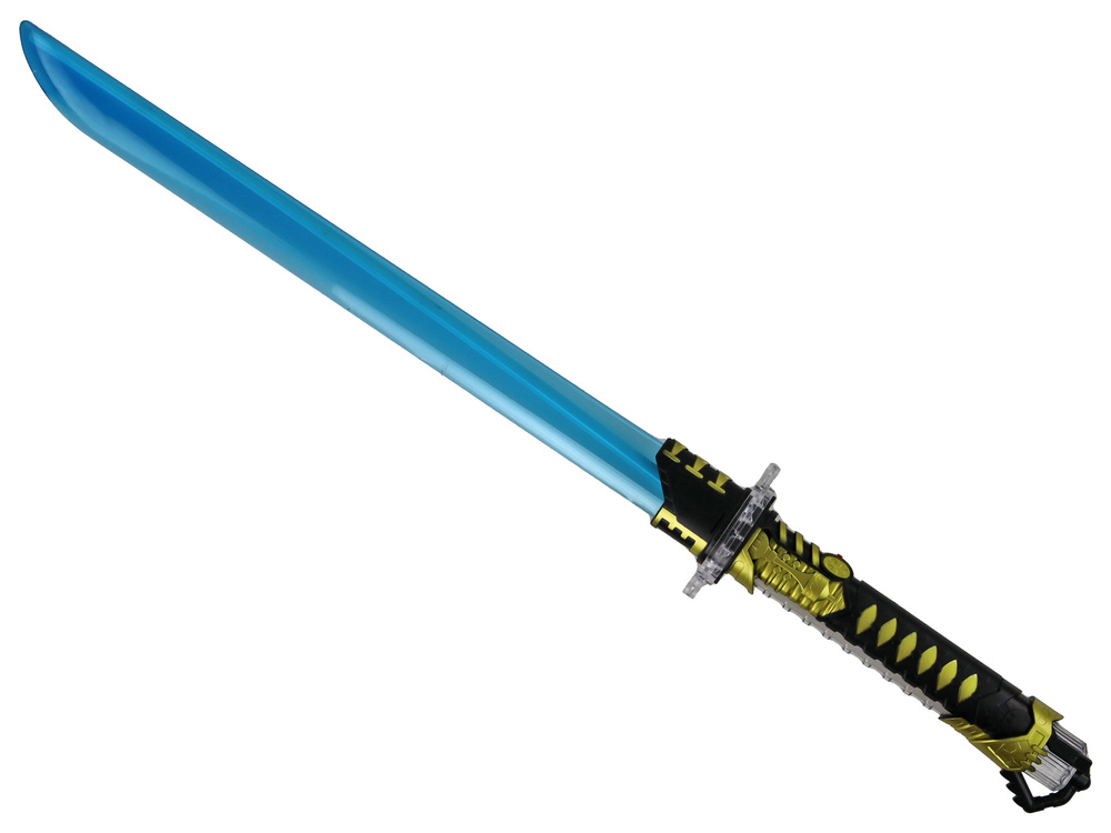 Svítící Samurajský Meč Pro Děti LEAN Toys 65,5 cm Modrý Na Baterie