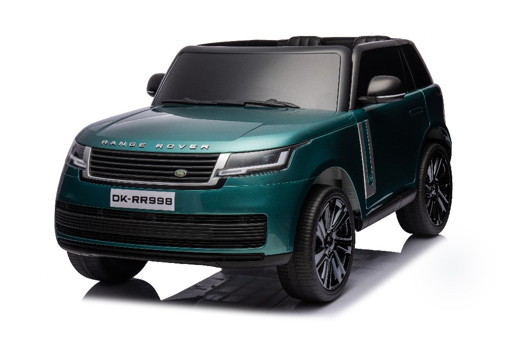 Elektrické Auto Range Rover DK-RR998 24V Zelený Lakovaný - Kožená sedadla, MP4, EVA kola